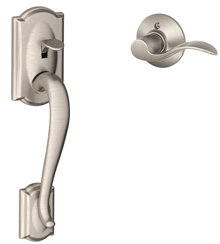 SCHLAGE LOCK Schlage FE285CAM 619 ACC Combination Lockset, Lever Interior Handle, Left, Right, Mechanical Lock, Wave Design, 1 Grade HARDWARE & FARM SUPPLIES SCHLAGE LOCK