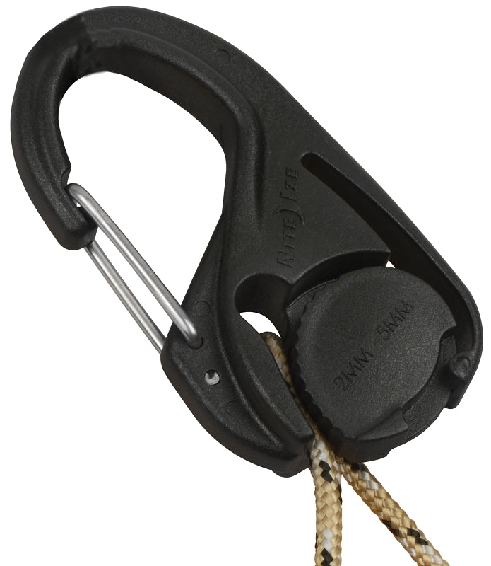NITE IZE Nite Ize NCJ2-25-2R3 Cord Tightener, Plastic/Rubber, Black, For: 1/16 to 3/16 in Rope HARDWARE & FARM SUPPLIES NITE IZE