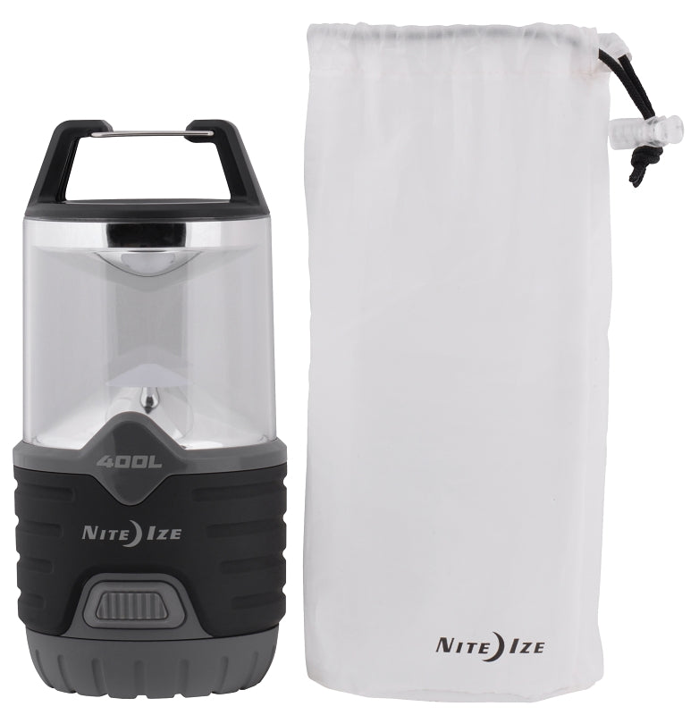 NITE IZE Nite Ize Radiant Series R400L-09-R8 Lantern, LED Lamp, White, Plastic, Gray ELECTRICAL NITE IZE