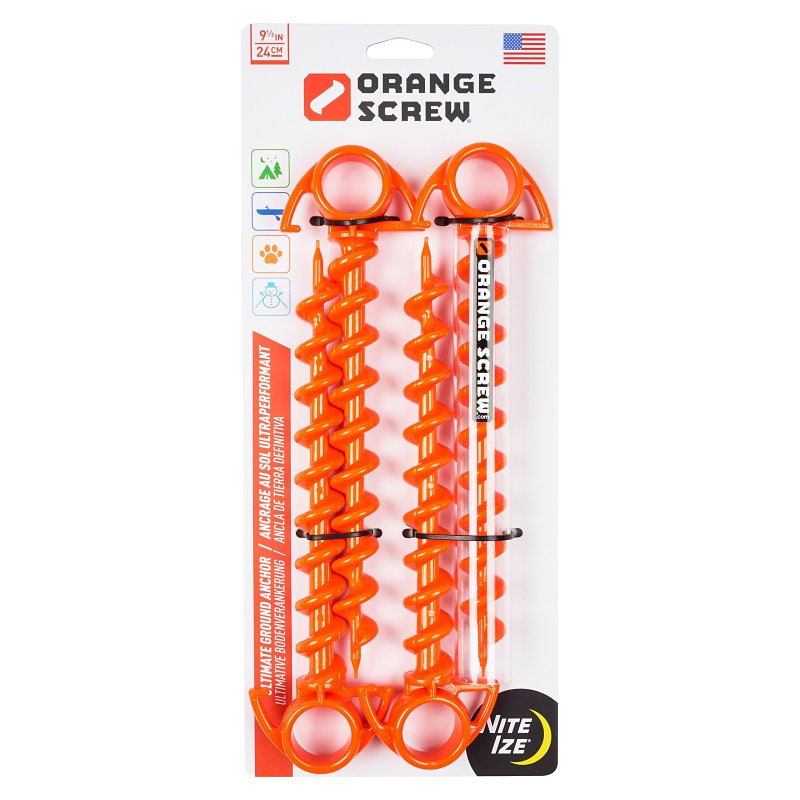 NITE IZE GROUND ANCHOR ULTIMATE ORNG SM