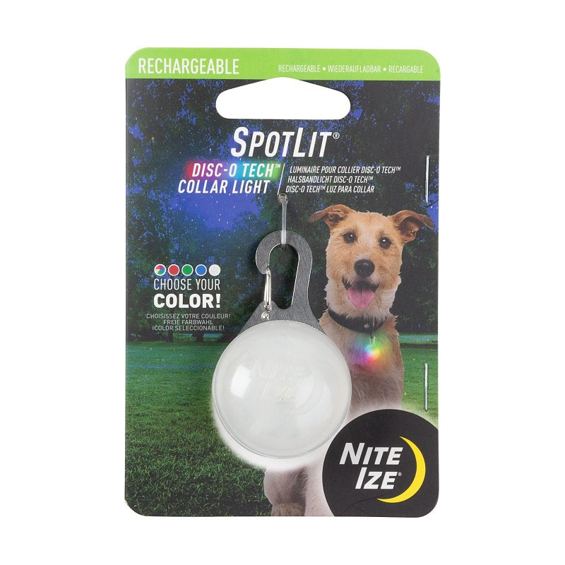 NITE IZE DOG COLLAR LIGHT RECHRG DISC-O