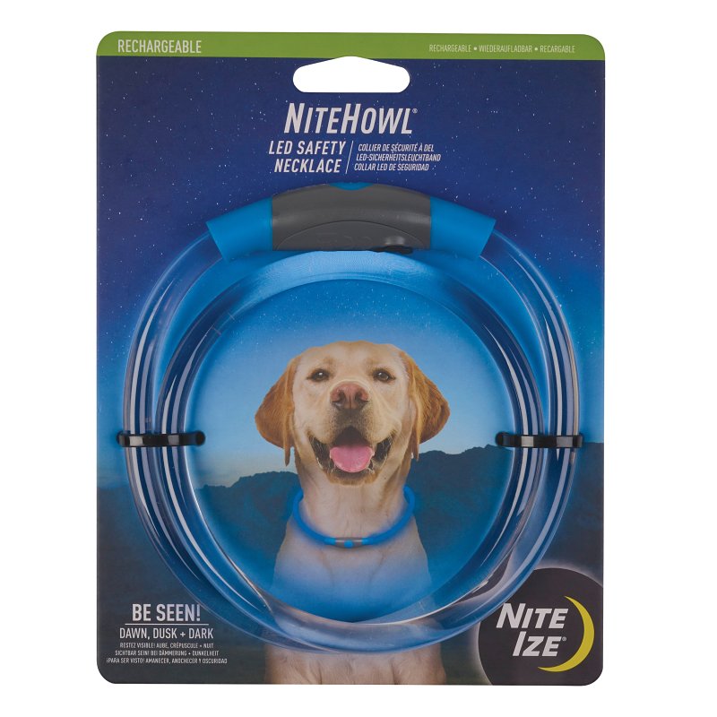 NITE IZE LED SAFETY NECKLACE RECHRG BLU