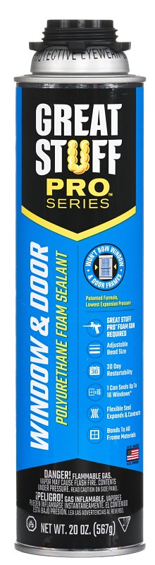 GREAT STUFF Great Stuff 187273 Foam Sealant, Yellow, 20 oz Can