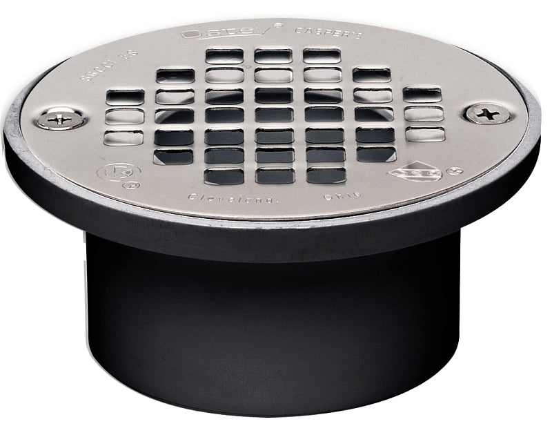 OATEY Oatey 43578 Floor Drain, 2 x 3 in, ABS Body, Black PLUMBING, HEATING & VENTILATION OATEY