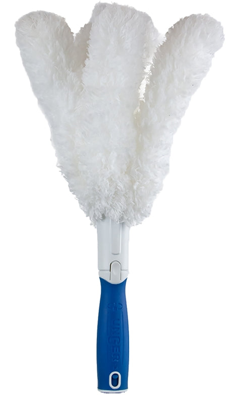 UNGER Unger 989400 Feather Duster, 2 in Head, Microfiber Head, 6 in L Handle, White CLEANING & JANITORIAL SUPPLIES UNGER