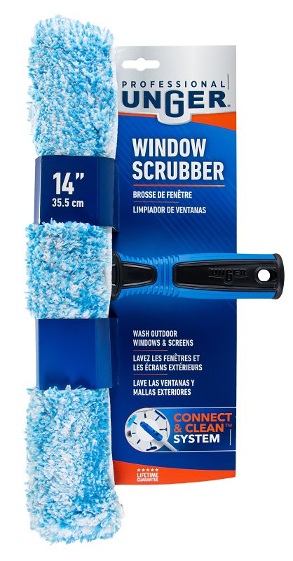 UNGER INDUSTRIAL Unger Professional 983920 Window Scrubber, 14 in L Head, Plastic Head CLEANING & JANITORIAL SUPPLIES UNGER INDUSTRIAL