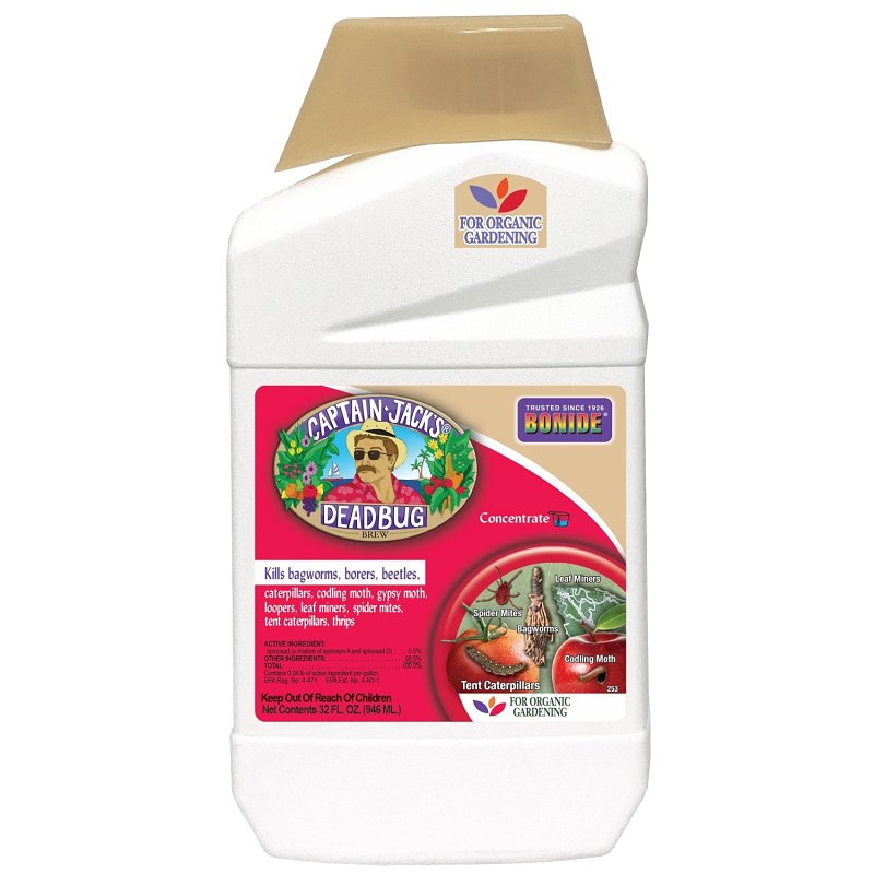 CAPTAIN JACKS Bonide GARDEN NATURALS B70 253 Dead Bug Brew, Liquid, Spray Application, Outdoor, 1 qt
