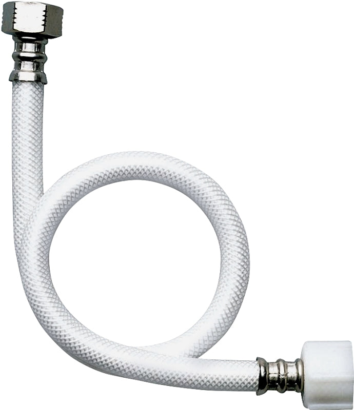 FLUIDMASTER Fluidmaster B1TV20 Toilet Connector, 20 in L, 3/8 in Inlet, Compression Inlet, 7/8 in Outlet, Ballcock Outlet