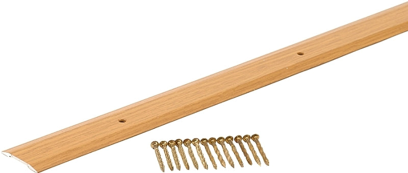 M-D M-D 40134 Seam Binder, 72 in L, 1-1/4 in W, Aluminum, Oak