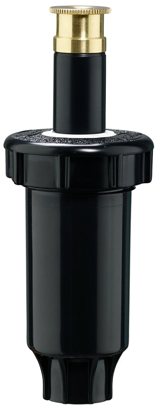 ORBIT IRRIGATION PRODUCTS Orbit 54522/54243 Spring Loaded Sprinkler with Brass Nozzle, 1/2 in Connection, 15 ft, Full-Circle, Brass