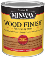 MINWAX Minwax 700454444 Wood Stain, Gunstock, Liquid, 1 qt Can