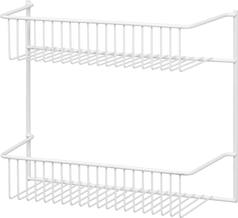 CLOSETMAID ClosetMaid 8002 Series Wall Rack, 5 in L x 12-1/2 in W x 10-1/2 in H Dimensions, Steel, White
