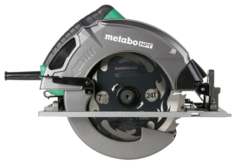 METABO HPT Metabo HPT C7SB3M Circular Saw, 15 A, 7-1/4 in Dia Blade, 1-7/8 in at 45 deg, 2-7/16 in at 90 deg D Cutting