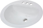 AMERICAN STANDARD American Standard AQUALYN Series 0476.028.020 Countertop Sink, Oval Basin, 3-Deck Hole, 20-3/8 in OAW, 17-3/8 in OAH PLUMBING, HEATING & VENTILATION AMERICAN STANDARD