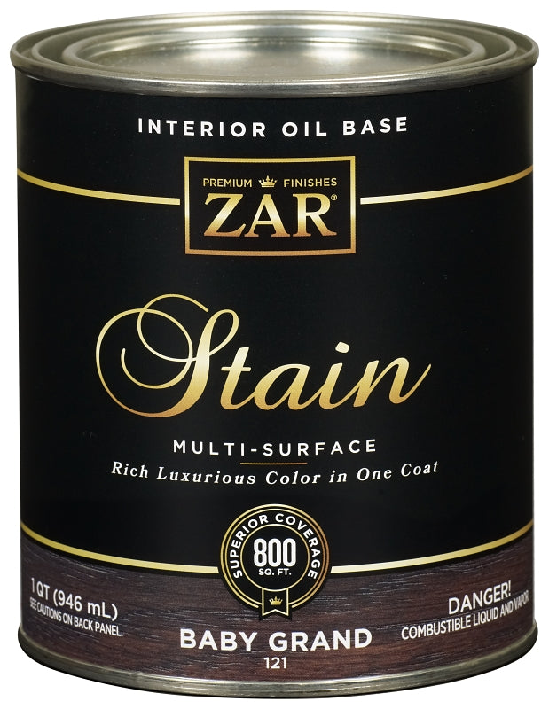ZAR ZAR 12112 Wood Stain, Baby Grand, Liquid, 1 qt, Can