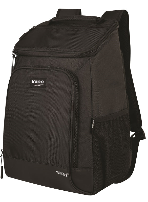 IGLOO IGLOO 66132 Backpack, Foam/Fabric/Polyester, Black, Adjustable Strap Closure OUTDOOR LIVING & POWER EQUIPMENT IGLOO   