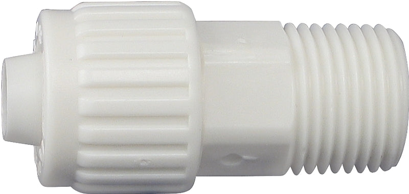 FLAIR-IT Flair-It 16852 Tube to Pipe Adapter, 1/2 x 3/8 in, PEX x MPT, PEX-A, PEX-B, Polyoxymethylene, White LAWN & GARDEN FLAIR-IT