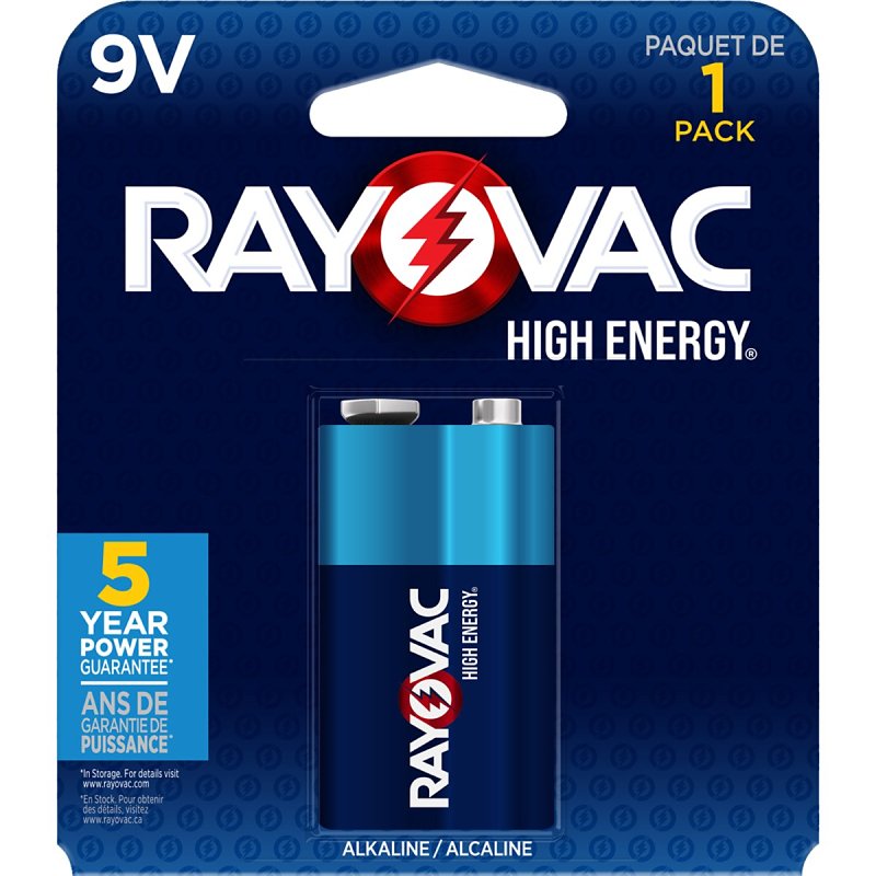 RAYOVAC Rayovac A1604-1K Battery, 9 V Battery, Alkaline, 48/CS ELECTRICAL RAYOVAC