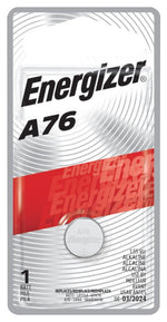 ENERGIZER BATTERY Energizer A76BPZ Battery, 1.5 V Battery, 118 mAh, A76 Battery, Alkaline, Manganese Dioxide ELECTRICAL ENERGIZER BATTERY