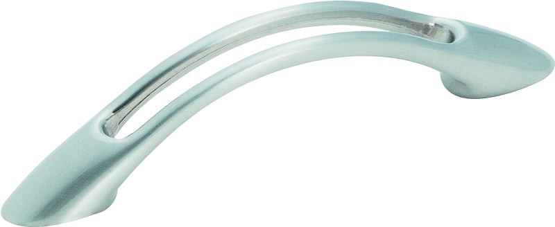 AMEROCK Amerock BP19259G10 Cabinet Pull, 4-5/8 in L Handle, 1 in H Handle, 1 in Projection, Zinc, Satin Nickel HARDWARE & FARM SUPPLIES AMEROCK
