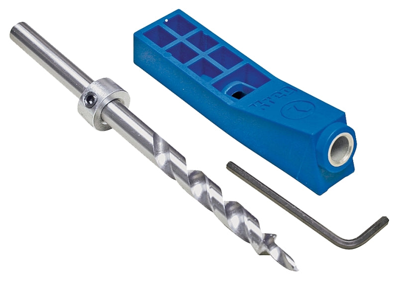 KREG Kreg MKJKIT Pocket Hole Jig Kit, 1-Guide Hole, Nylon, For: 1/2 to 1-1/2 in Thick Materials TOOLS KREG