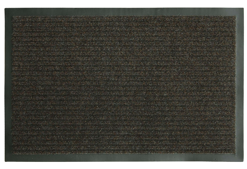 SPORTS LICENSING SOLUTIONS Sports Licensing Solutions 27391 Rib Mat, 36 in L, 21 in W, Polypropylene Surface, Brown