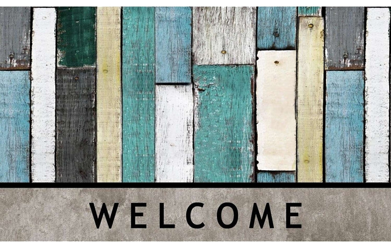 SPORTS LICENSING SOLUTIONS Fanmats 58782 Floor Mat, 30 in L, 18 in W, Wood Plank Pattern, Rubber Surface, Multi-Color