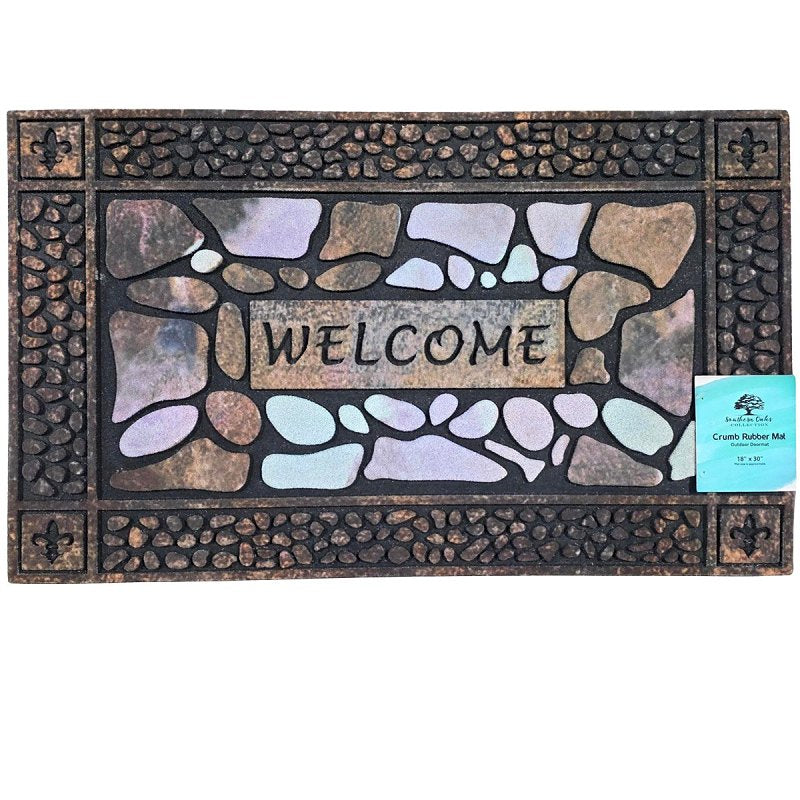 SPORTS LICENSING SOLUTI Fanmats 58781 Floor Mat, 30 in L, 18 in W, Pebble Pattern, Rubber Surface, Multi-Color