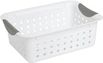 STERILITE Sterilite Ultra 16228012 Storage Basket, 0.9 cu-ft, Plastic, White