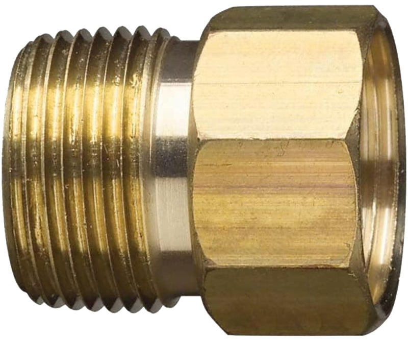 GILMOUR MFG Gilmour 800774-1001 Hose Adapter, 3/4 x 3/4 in, MNPT x FNH, Brass, For: Garden Hose