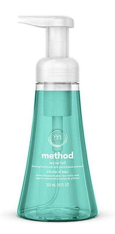 METHOD method 1160 Foaming Hand Wash, Aqua, Waterfall, 10 oz Bottle