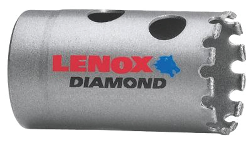 LENOX Lenox Diamond 1225618DGHS Hole Saw, 1-1/8 in Dia, 1-5/8 in D Cutting