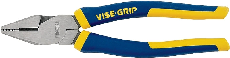 IRWIN Irwin 2078208 Lineman's Pliers, 8 in OAL, Cushion Grip Handle, 1-3/16 in W Jaw, 1-15/32 in L Jaw ELECTRICAL IRWIN