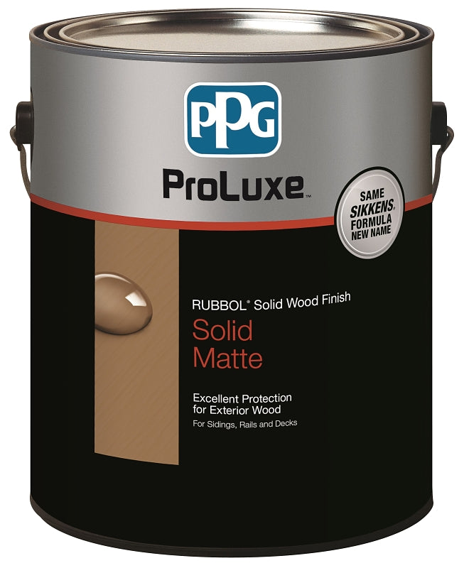 PPG PPG Proluxe Rubbol SIK710-110/01 Solid Wood Finish, Low-Luster, Light Base, Liquid, 1 gal, Can PAINT PPG