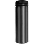 SELKIRK Selkirk DSP8P36-1 Stove Pipe, 8 in ID x 8-1/2 in OD Dia, 36 in L, Aluminized Steel/Stainless Steel, Black