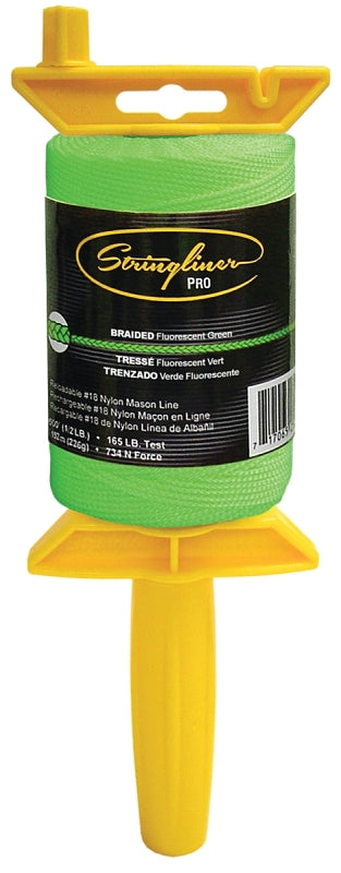 STRINGLINER BY U.S. TAPE Stringliner 25468 Line Reel, 500 ft L Line, Fluorescent Green Line HARDWARE & FARM SUPPLIES STRINGLINER BY U.S. TAPE
