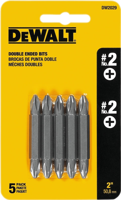 DEWALT DEWALT DW2029 Screwdriver Bit, #2 Drive, Phillips Drive, 1/4 in Shank, Hex Shank, 2 in L, Steel