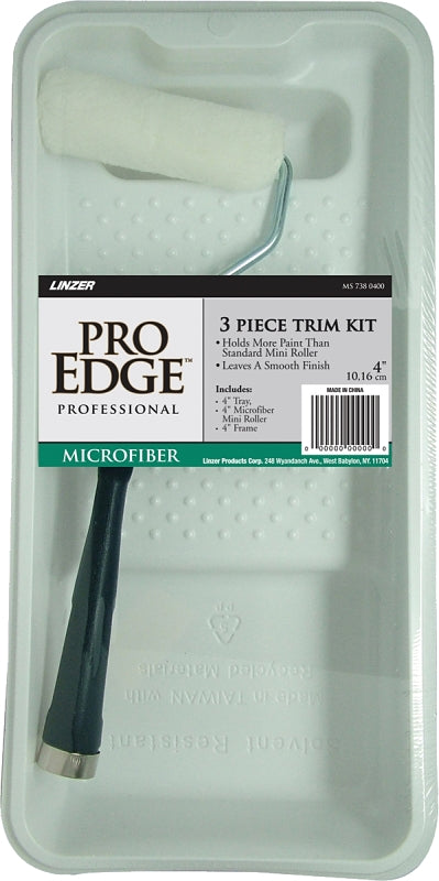 LINZER Linzer MS738 Mini Size Roller and Tray Kit, Microfiber Cloth PAINT LINZER