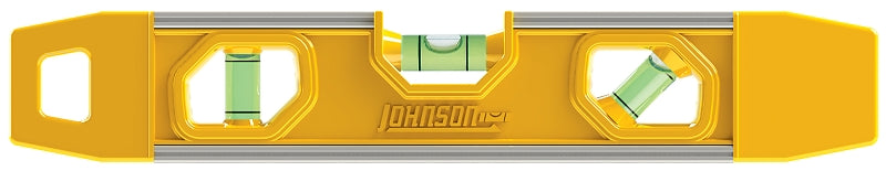 JOHNSON LEVEL & TOOL Johnson 8500M Torpedo Level, 9 in L, 3-Vial, Magnetic, Aluminum TOOLS JOHNSON LEVEL & TOOL   