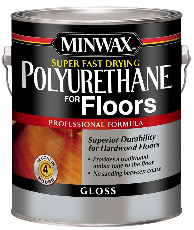 MINWAX Minwax 130200000 Polyurethane, Oil Base, Clear, Gloss, Liquid, 1 gal Can, 0.89 Specific Gravity
