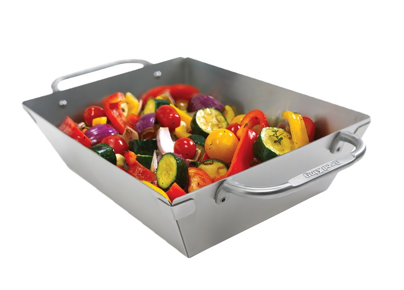 BROIL KING Broil King Imperial 69818 Deep Dish Grill Wok, Square, 13 in L, 9-3/4 in W, Stainless Steel OUTDOOR LIVING & POWER EQUIPMENT BROIL KING