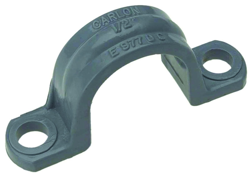CARLON Carlon E977DC25-UPC Conduit Clamp, 1/2 in, 2-5/32 in L, PVC, Gray, 25/BAG ELECTRICAL CARLON