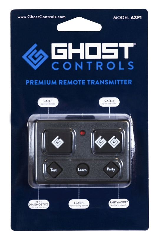 GHOST CONTROLS Ghost Controls AXP1 Series Remote Control Transmitter, 5-Buttons, Lithium Battery, 100 ft HARDWARE & FARM SUPPLIES GHOST CONTROLS