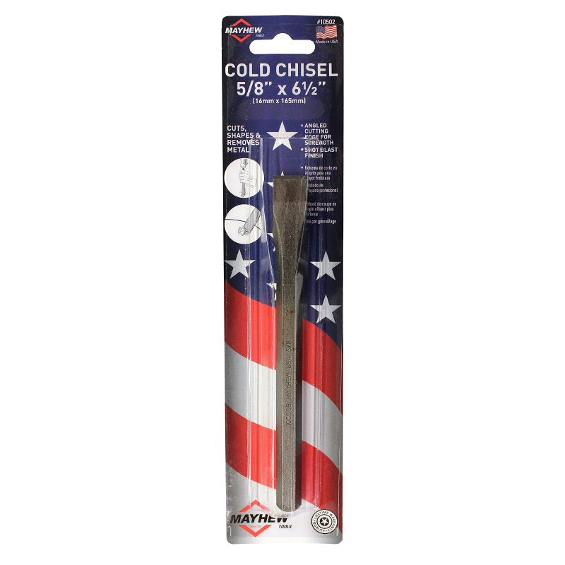 MAYHEW TOOLS Mayhew 10502 Cold Chisel, 5/8 in Tip, 6-1/2 in OAL, Steel Blade PAINT MAYHEW TOOLS