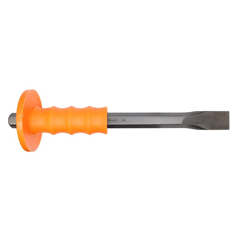 MAYHEW TOOLS Mayhew 12405 Handguarded Cold Chisel, 1 in Tip, 12 in OAL PAINT MAYHEW TOOLS