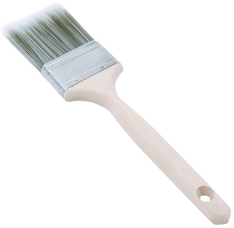 LINZER Linzer 2862-2.5 Paint Brush, 2-1/2 in W, 2-3/4 in L Bristle, Nylon/Polyester Bristle, Flat Sash Handle