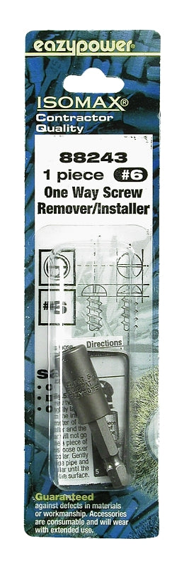 EAZYPOWER Eazypower 88243 1-Way Screw Remover, #6 Bolt/Screw, HSS TOOLS EAZYPOWER