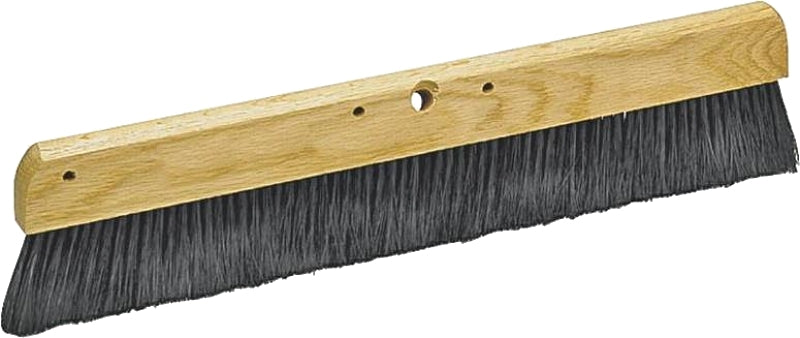MARSHALLTOWN Marshalltown 830 Concrete Broom, 24 in OAL, Polypropylene Bristle, Black Bristle, Wood Handle