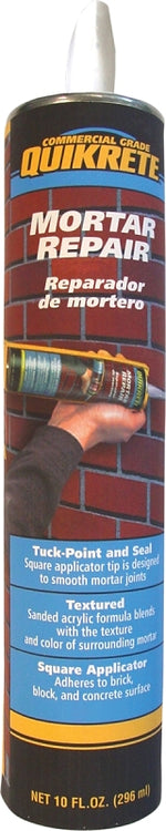 QUIKRETE Quikrete 8620-09 Mortar Repair, Gray, 10 oz Caulking Tube PAINT QUIKRETE