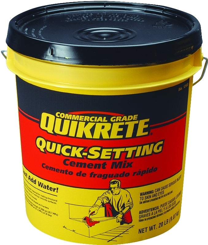 QUIKRETE Quikrete 1240-20 Cement, Brown/Gray, 20 lb Pail PAINT QUIKRETE